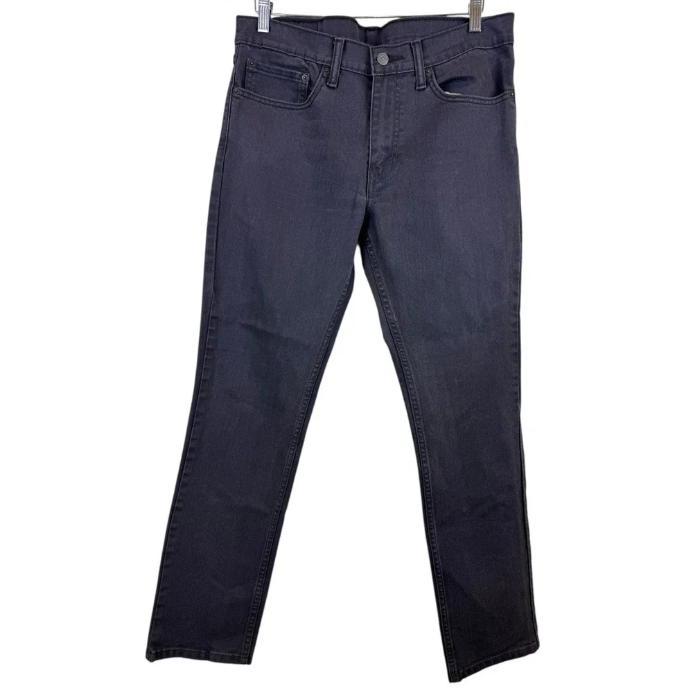 Levis 511 Tapered Slim Fit Men's Denim Jeans Size 34x31 (actual)‎ Charcoal Black